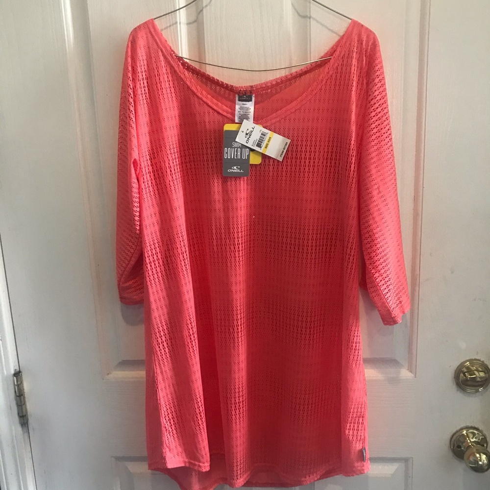 Brand New O’Neill Swim Suit Cover XS Pink/Coral